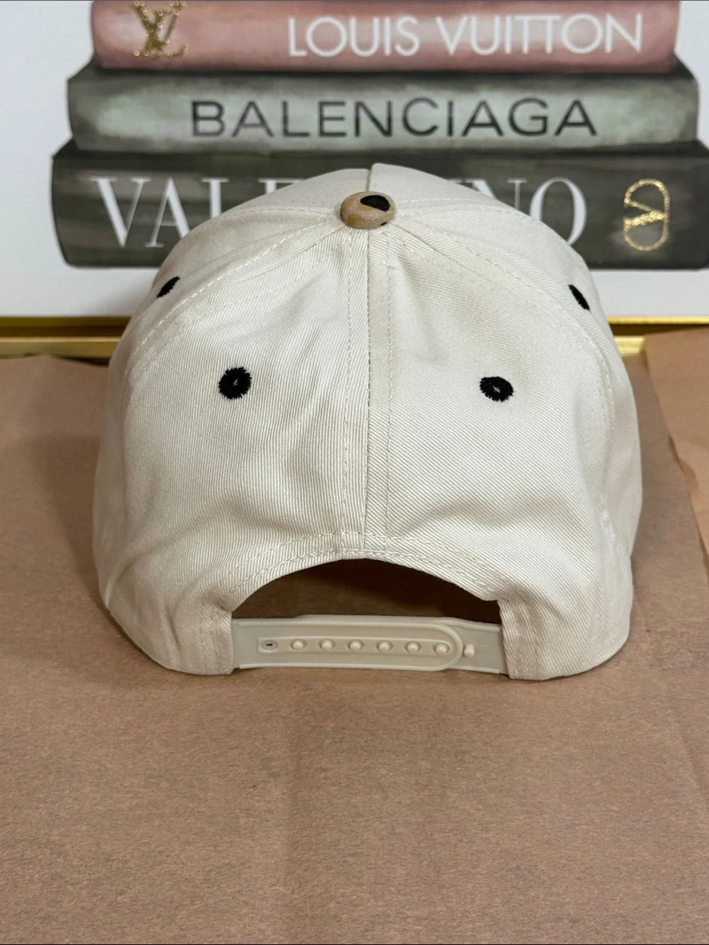 Zenana Cream 'AUNTIE' Cap with Leopard Brim